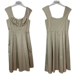 Calvin Klein Sleeveless Tan Scoop Neck Dress 4
